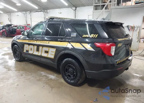 2022 Ford Police Interceptor из США, поврежденный, VIN 1FM5K8AB9NGA00278